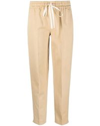 Twinset - Drawstring-Waist Logo-Plaque Trousers - Lyst