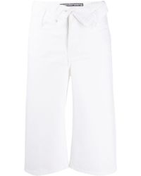 Alexander Wang Taillenhohe Cropped-Jeans - Weiß
