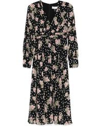 Nissa - Printed Midi Dress - Lyst