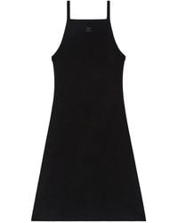 Courreges - Logo-Detail Mini Dress - Lyst