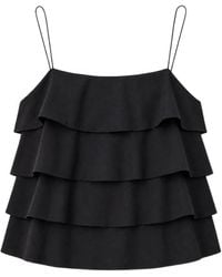 IRO - Noise Ruffled Spaghetti-Strap Top - Lyst