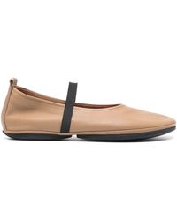 Camper - Right Nina Leather Ballerina Shoes - Lyst