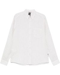 BOSS - Striped-Pattern Shirt - Lyst
