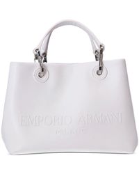 Emporio Armani - Small Logo-embossed Tote Bag - Lyst