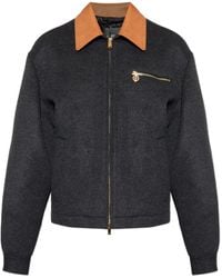 Versace - Blouson En Laine - Lyst