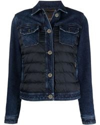 Moorer - Quilted Denim Jacket - Lyst
