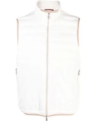 Brunello Cucinelli - Zip-Up Padded Gilet - Lyst