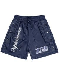 Triple Sevens - Logo-Embroidered Button-Up Shorts - Lyst