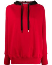 RED Valentino Sweater Met Capuchon Van Kant - Rood
