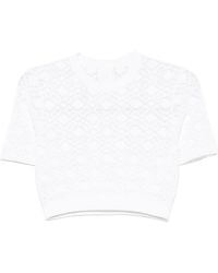 Givenchy - Camiseta Corta Con Monograma 72 En Jacquard - Lyst
