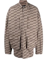 Balenciaga - Bb Monogram Cargo Shirt - Lyst