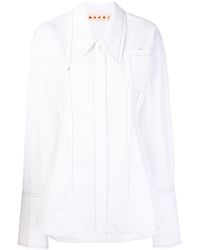 Marni Poplin shirt - Blanc