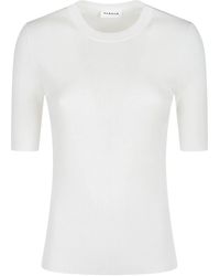 P.A.R.O.S.H. - Ribbed Short-Sleeve T-Shirt - Lyst
