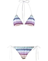 Missoni - Zigzag-Knit Tassel-Detail Bikini - Lyst
