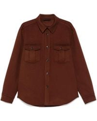 Brioni - Camicia Con Effetto Spazzolato - Lyst