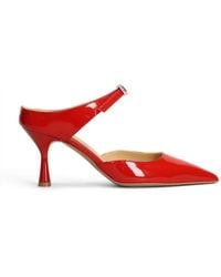 Fratelli Russo - Patent-Finish Crystal-Embellished Pumps - Lyst