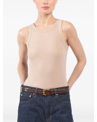 Velvet - Ribbed Round-Neck Tank Top - Lyst