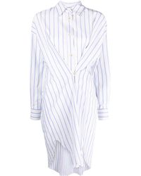 Isabel Marant - Asymmetric Striped Shirt Dress - Lyst