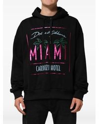 Dolce & Gabbana - Printed Hooded Sweatshirt Sweater Clothing - Lyst