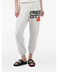 Freecity - Logo-Lettering Track Pants - Lyst