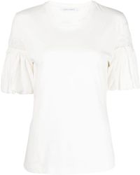 Alberta Ferretti - Puff-Sleeve T-Shirt - Lyst
