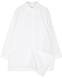 Y's Yohji Yamamoto - Asymmetric Cotton Shirt - Lyst