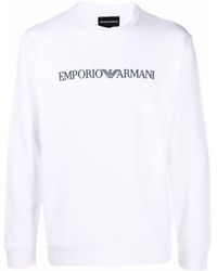 Emporio Armani - Sweatshirt mit Logo-Print - Lyst