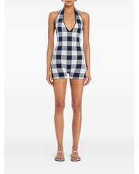 SER.O.YA - Mono corto Aro a cuadros gingham - Lyst