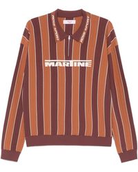 Martine Rose - ストライプ ポロシャツ - Lyst