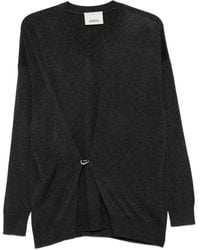 Isabel Marant - Maglione Chiraz Con Scollo A V E Dettaglio Anello - Lyst