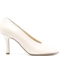 Burberry - Baby 80Mm Leather Pumps - Lyst