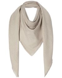 Fendi - Bufanda Deshilachada Con Logo Ff - Lyst