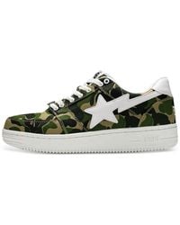 A Bathing Ape - Bape Sta Abc Camouflage-Print Sneakers - Lyst