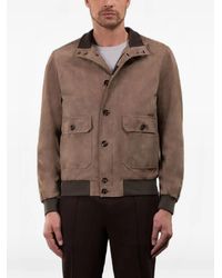 Moorer - Carlos-Ur Flap-Pocket Suede Jacket - Lyst