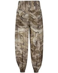 Pinko - Camouflage-Print Smocked Trousers - Lyst