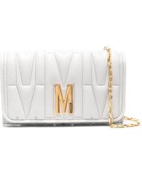 Moschino - Logo-quilted Crossbody Bag - Lyst