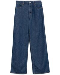 Gucci - Weit Geschnittene Dunkelblaue Jeans - Lyst