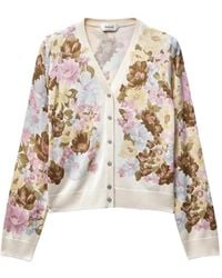 Versace - Gebreid Zijden Vest Met Print - Lyst
