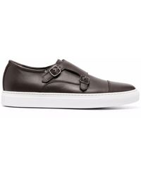 SCAROSSO - Fabio Buckled Leather Sneakers - Lyst