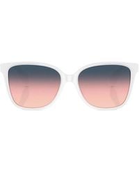 Versace - Lunettes De Soleil Carrées À Logo - Lyst