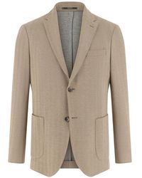 BOGGI - Herringbone Patch Pocket Jacket - Lyst