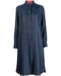 Kiton - Long-sleeve Linen Shirt Dress - Lyst