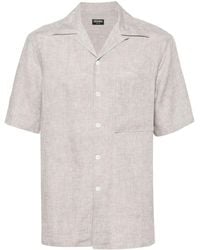 Zegna - Camisa de manga corta - Lyst