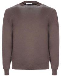 Cruciani - Crew-Neck Wool Sweater - Lyst