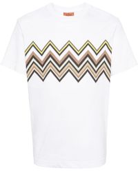 Missoni - T-shirt con stampa a zig zag - Lyst
