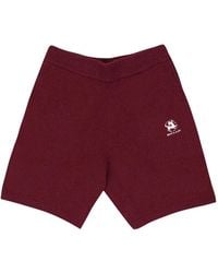 Sinclair - Bouclé "Burgundy" Shorts - Lyst