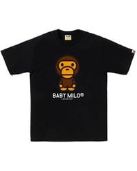 A Bathing Ape - Baby Milo T-Shirt Met Grafische Print - Lyst