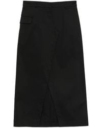 Liviana Conti - Pocket Front-Slit Midi Skirt - Lyst