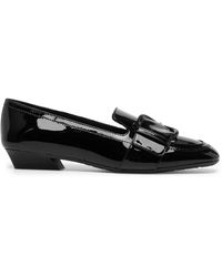Ferragamo - Buckle-Detail Leather Loafers - Lyst