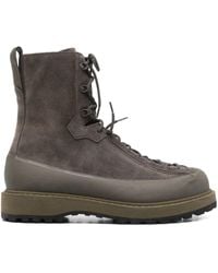 Stone Island - 40Mm Lace-Up Suede Boots - Lyst